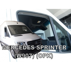 Windschutzscheiben, Fenstergebläse (Deflektoren, Plexiglas), Mercedes Sprinter III W907 2018+ 2. die Tür kurz